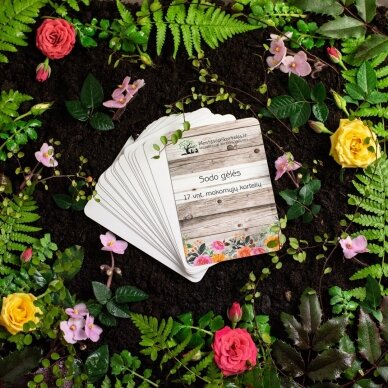 Trijų dalių „Montessori“ lavinamųjų kortelių rinkinys „Sodo gėlės“ PDF 4