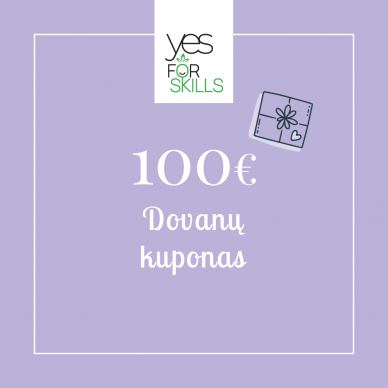 YES FOR SKILLS dovanų kuponas 100 EUR