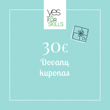 YES FOR SKILLS dovanų kuponas 30 EUR